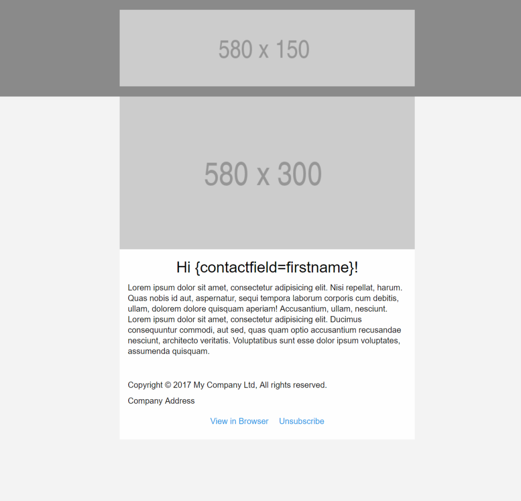 Basic Foundation for Emails layout
